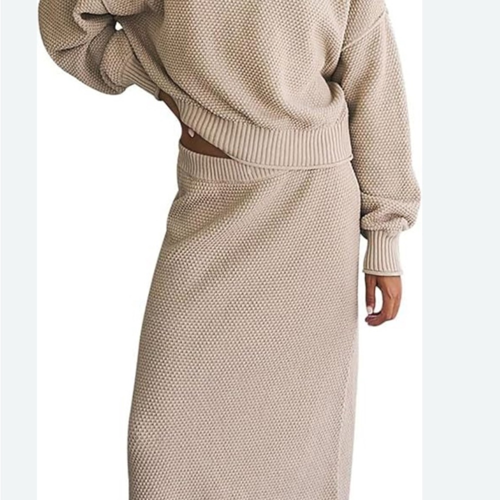 Hailee Sweater top and Knit Skirt